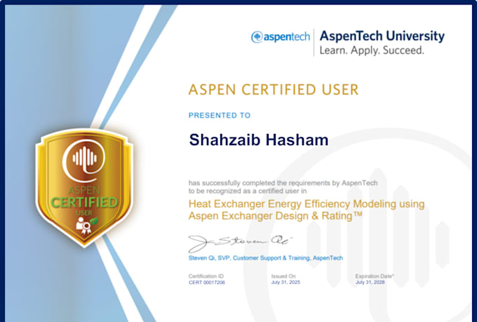help in aspen certification